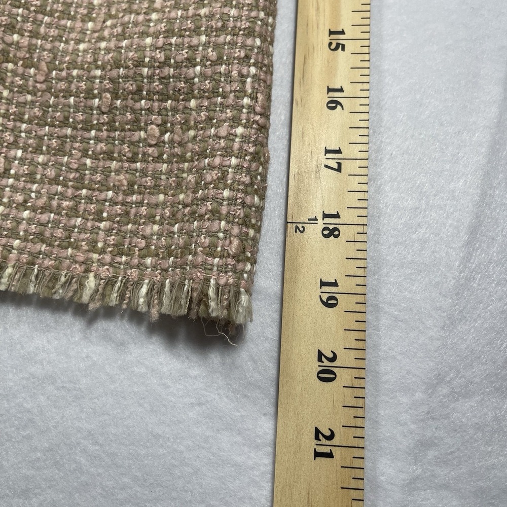 Elie Tahari Tweed A-Line Skirt Pink Beige Fringe Hem Lined Women's 6 - Picture 6 of 6